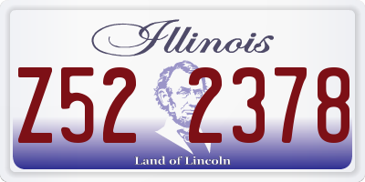 IL license plate Z522378