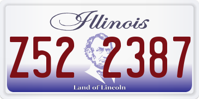 IL license plate Z522387