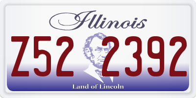 IL license plate Z522392