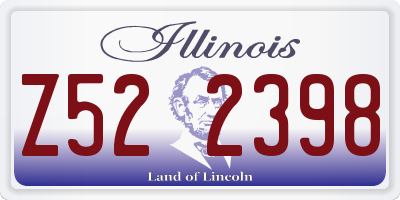 IL license plate Z522398
