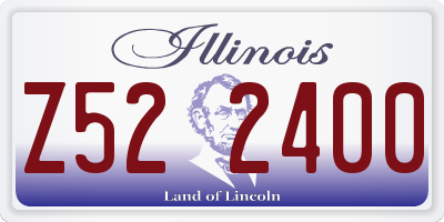 IL license plate Z522400