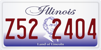 IL license plate Z522404