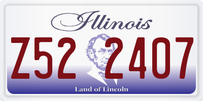 IL license plate Z522407