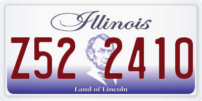 IL license plate Z522410