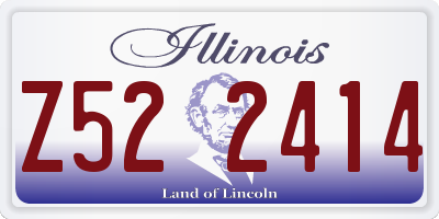 IL license plate Z522414