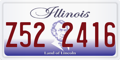 IL license plate Z522416