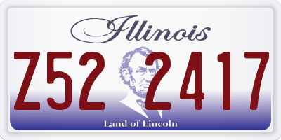 IL license plate Z522417