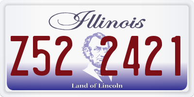 IL license plate Z522421