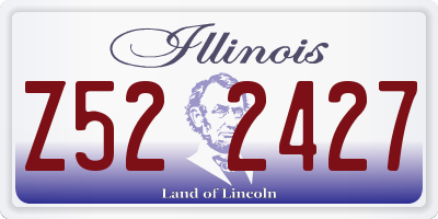 IL license plate Z522427