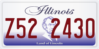 IL license plate Z522430