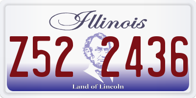 IL license plate Z522436
