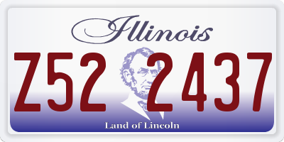 IL license plate Z522437