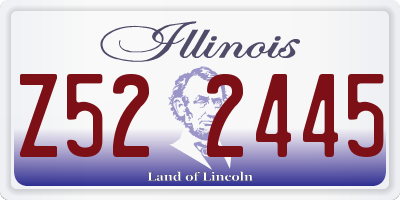 IL license plate Z522445