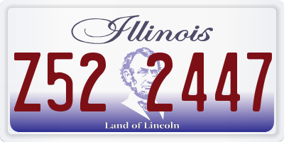 IL license plate Z522447