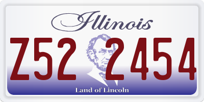 IL license plate Z522454