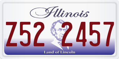 IL license plate Z522457