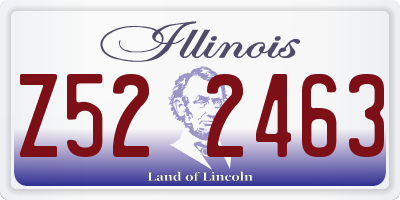 IL license plate Z522463
