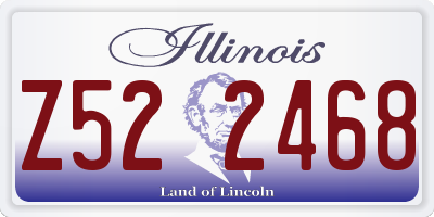 IL license plate Z522468