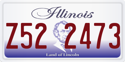 IL license plate Z522473