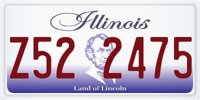 IL license plate Z522475