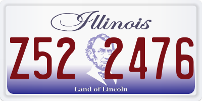 IL license plate Z522476