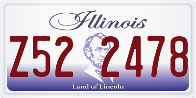 IL license plate Z522478