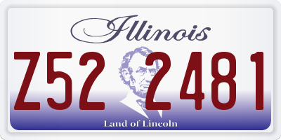 IL license plate Z522481