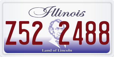 IL license plate Z522488