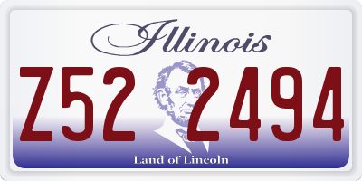 IL license plate Z522494