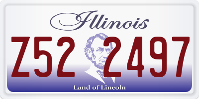 IL license plate Z522497