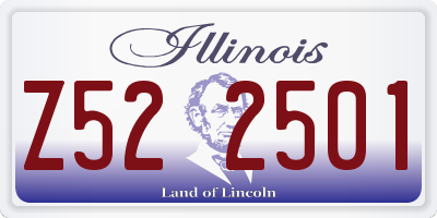IL license plate Z522501