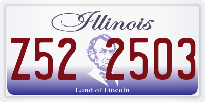 IL license plate Z522503