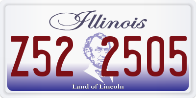 IL license plate Z522505