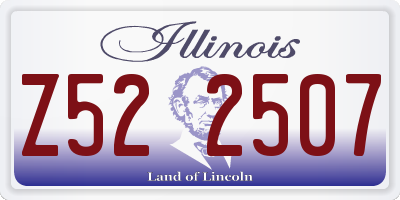 IL license plate Z522507