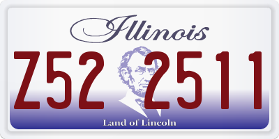 IL license plate Z522511
