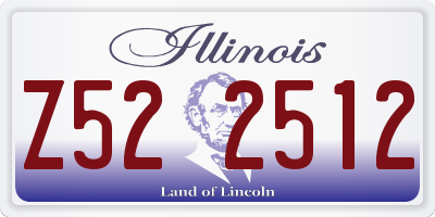 IL license plate Z522512