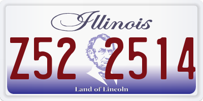 IL license plate Z522514