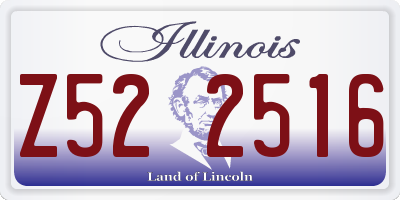 IL license plate Z522516