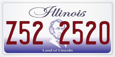 IL license plate Z522520