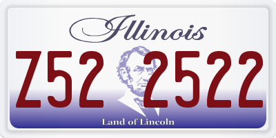IL license plate Z522522