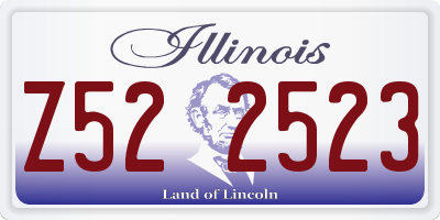 IL license plate Z522523