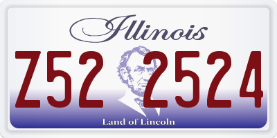 IL license plate Z522524