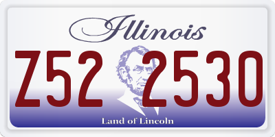 IL license plate Z522530