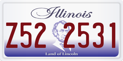 IL license plate Z522531