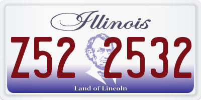 IL license plate Z522532