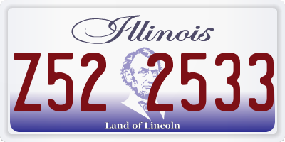 IL license plate Z522533