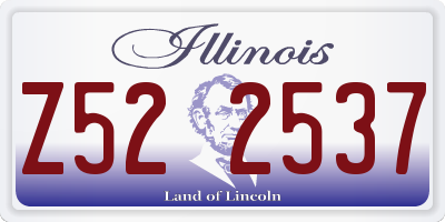 IL license plate Z522537
