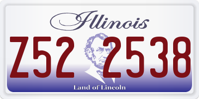 IL license plate Z522538