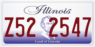 IL license plate Z522547