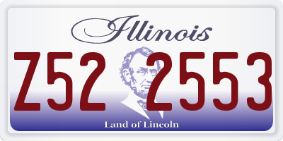 IL license plate Z522553